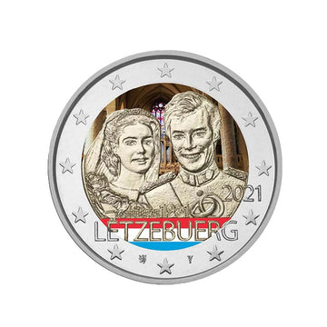 Luxembourg 2021 - 2 Euro commemorative - Wedding of the Grand Duke Henri - Colorized #3