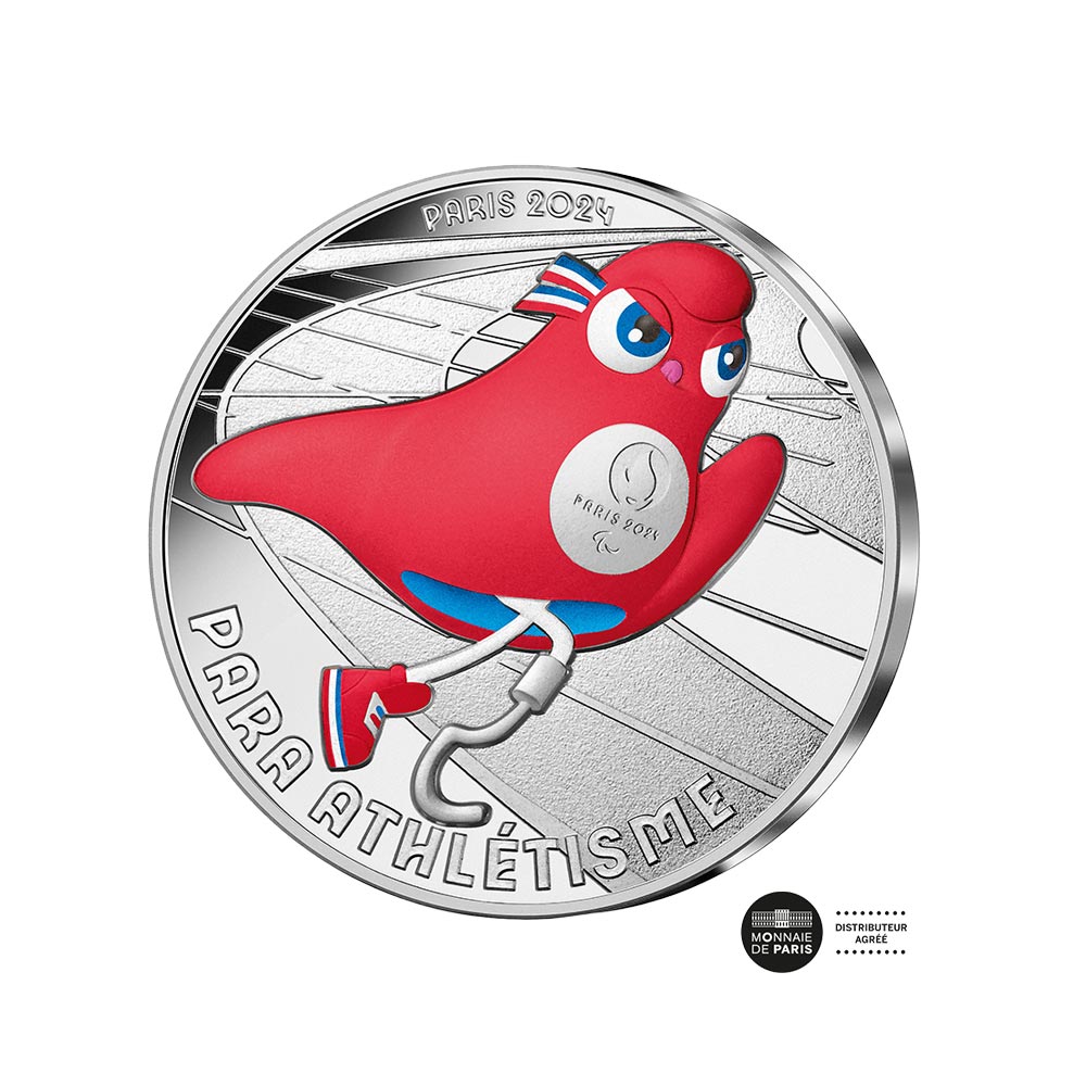 Parijs 2024 Olympische Spelen - Para Athletics (1/9) - Valuta van € 10 Silver - Wave 1 gekleurd