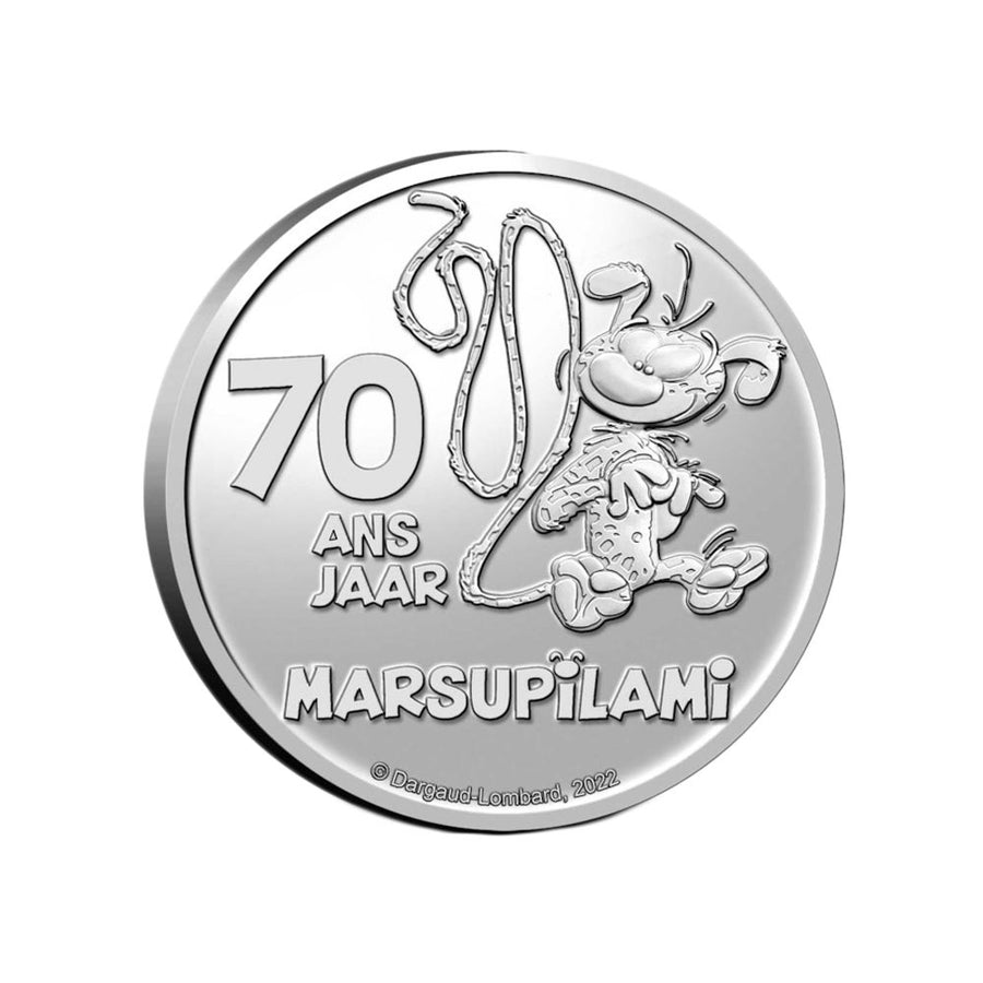 piece 5 euro coincard marsupilami