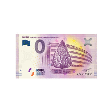 Biglietto souvenir da zero a euro - SMAC - Germania - 2019