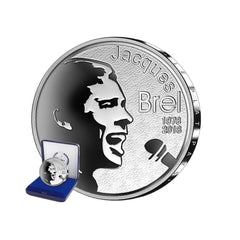 ⁣⁢Jacques Brel 10 euro Proof 2018⁤⁣