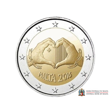 Malta 2016 - 2 Euro commemorative - Solidarity by love