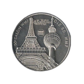 50. World Money Fair Jubiläum - Mini -Médaille 2023