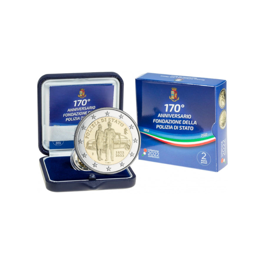 Italy 2022 - 2 Euro commemorative - 170 years of the Italian national police - BE