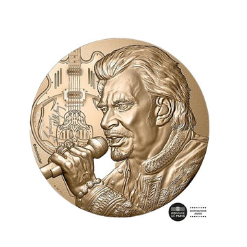 Johnny Hallyday - Paper press medal
