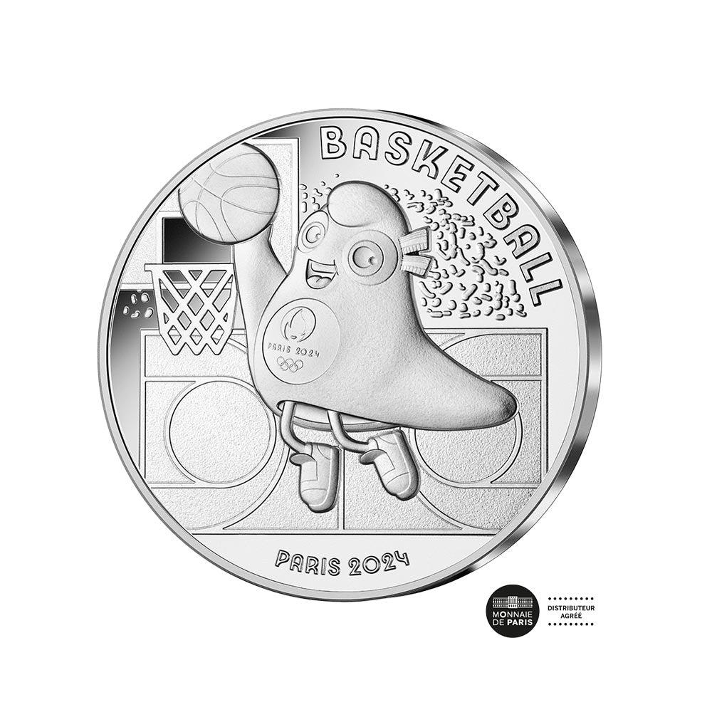 Parijs 2024 Olympische Spelen - Basketbal (6/9) - Valuta van € 10 geld - Wave 1