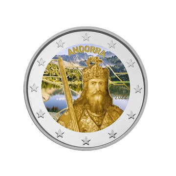 Andorre 2022 - 2 Euro Commémorative - Légende de Charlemagne - Colorisée #3