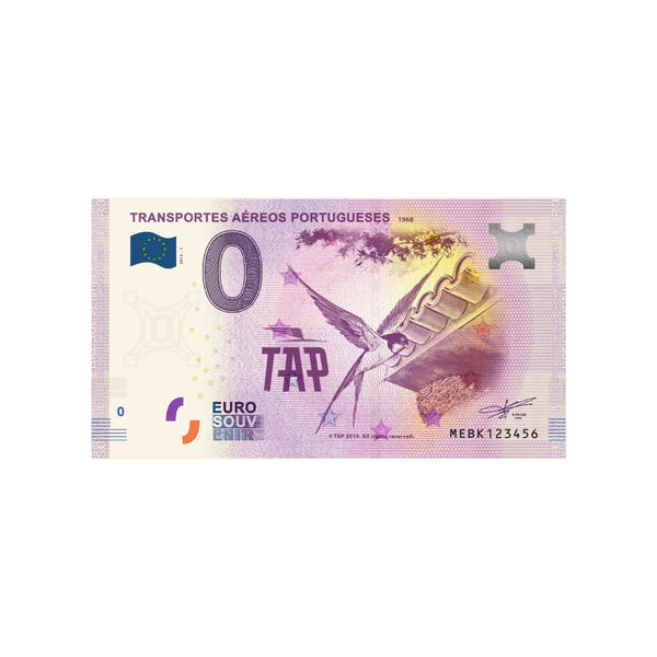 ⁣⁢Nul-euro souvenir-seddel - Transportes Aereos Portugueses - Portugal - 2019⁤⁣