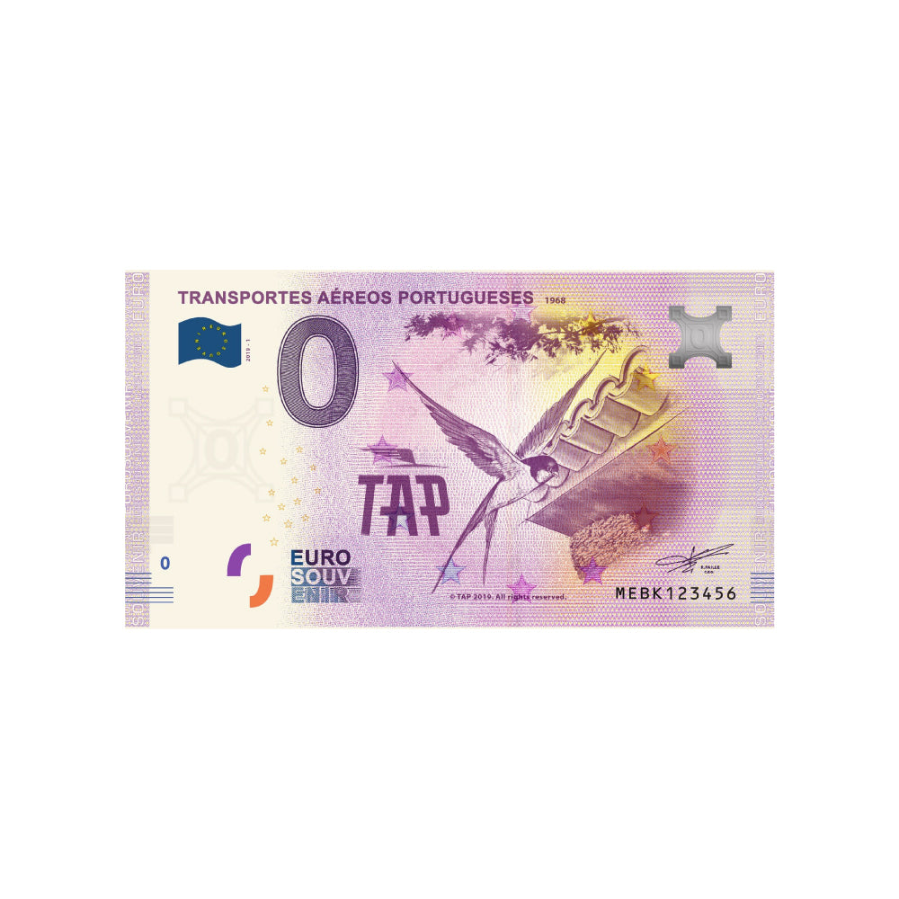 Billet souvenir de zéro euro - Transportes Aereos Portugueses - Portugal - 2019