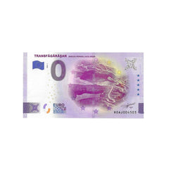 ⁣⁢Nulové euro suvenýrová bankovka - Transfagarasan - Rumunsko - 2022⁤⁣