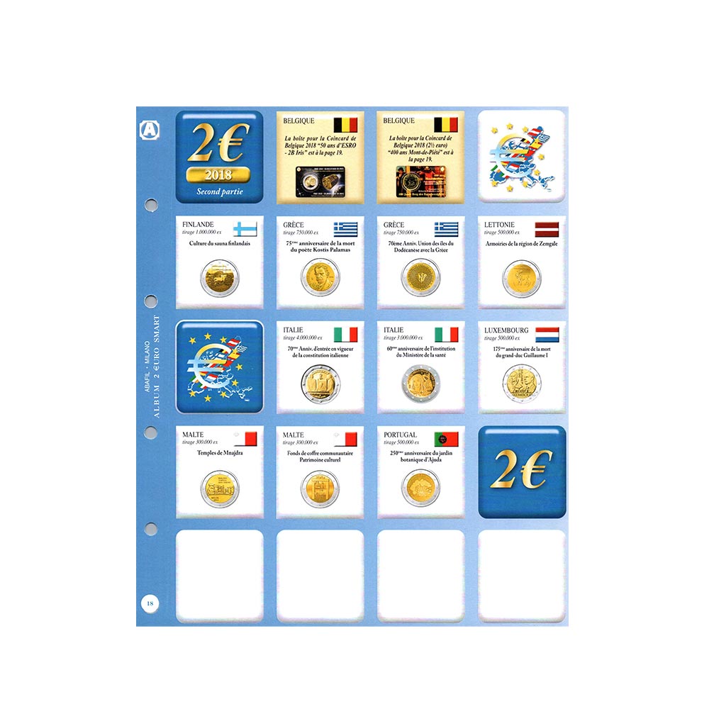Sheets album 2017 to 2019 - 2 Euro commemorative - European Union