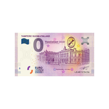 Souvenir -Ticket von Null bis Euro - Tampere Suomi - Finnland - 2019