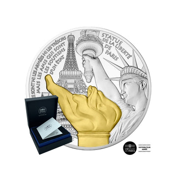 Trésors de Paris - Statue de la Liberté Grenelle - Monnaie de 50€ Argent - BE 2017