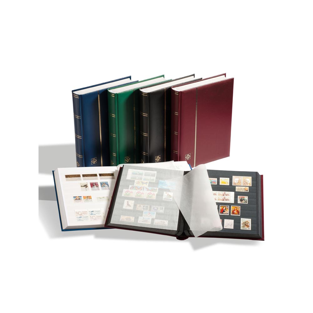 Binder di comfort con bugger 64 pagine (cartone nero e strisce Rhodoïd)