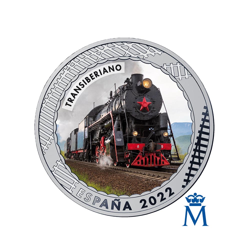 Spanien 2022 Box - History of Railways - Los von 20 Währungen von 1,5 Euro