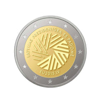 Lettonie 2015 - 2 Euro Commémorative - Présidence de l'Union Européenne