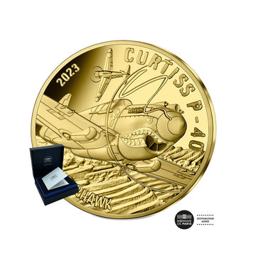 Curtiss P -40 - Currency of € 50 or 1/4 Oz - BE 2023