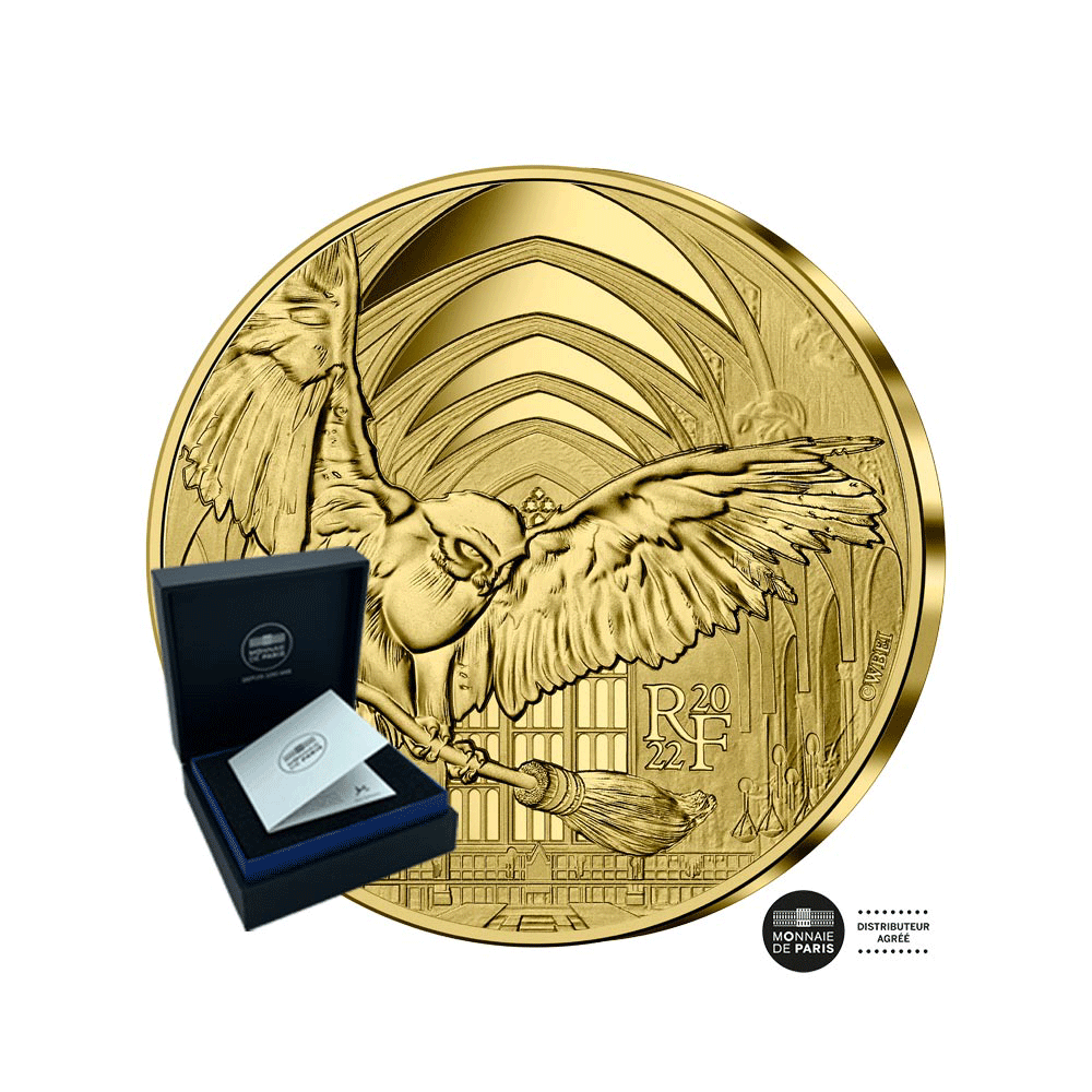 Harry Potter - Currency of € 50 Gold - 1/4 Oz - Hedwige - BE quality BE 2022