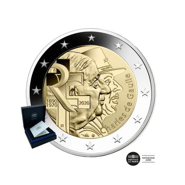 Charles de Gaulle - Monnaie de 2€ Commémorative - BE 2020