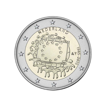 Holanda 2015 - 2 Euro comemorativo - 30º aniversário da bandeira européia