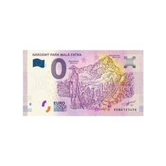 Billet souvenir de zéro euro - Narodny Park Mala Fatra - Slovaquie - 2019