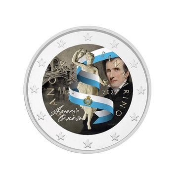 Saint-Marin 2022 - 2 Euro Commémorative - Canova - Colorisée #5