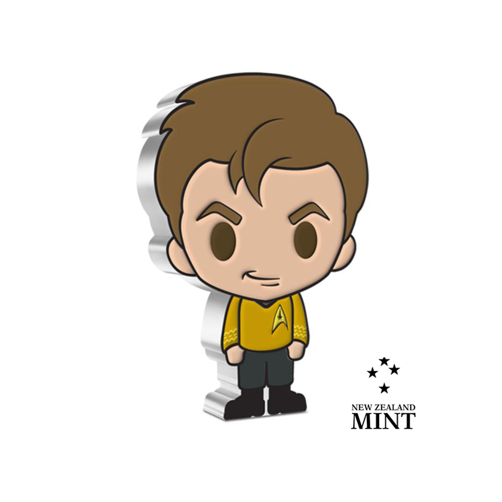 Collezione di monete Chibi - Capitano James T Kirk - Star Trek - 1 oz