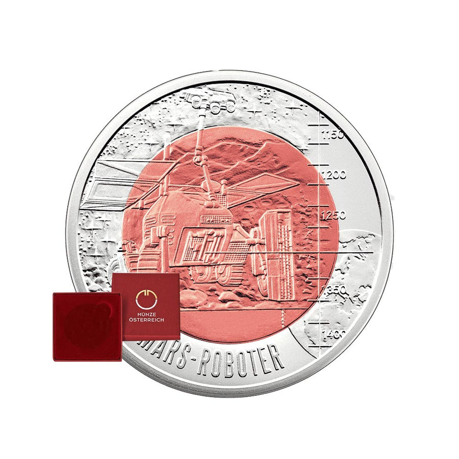 Robótica - Áustria - 25 Euro dinheiro niobium prata - 2011