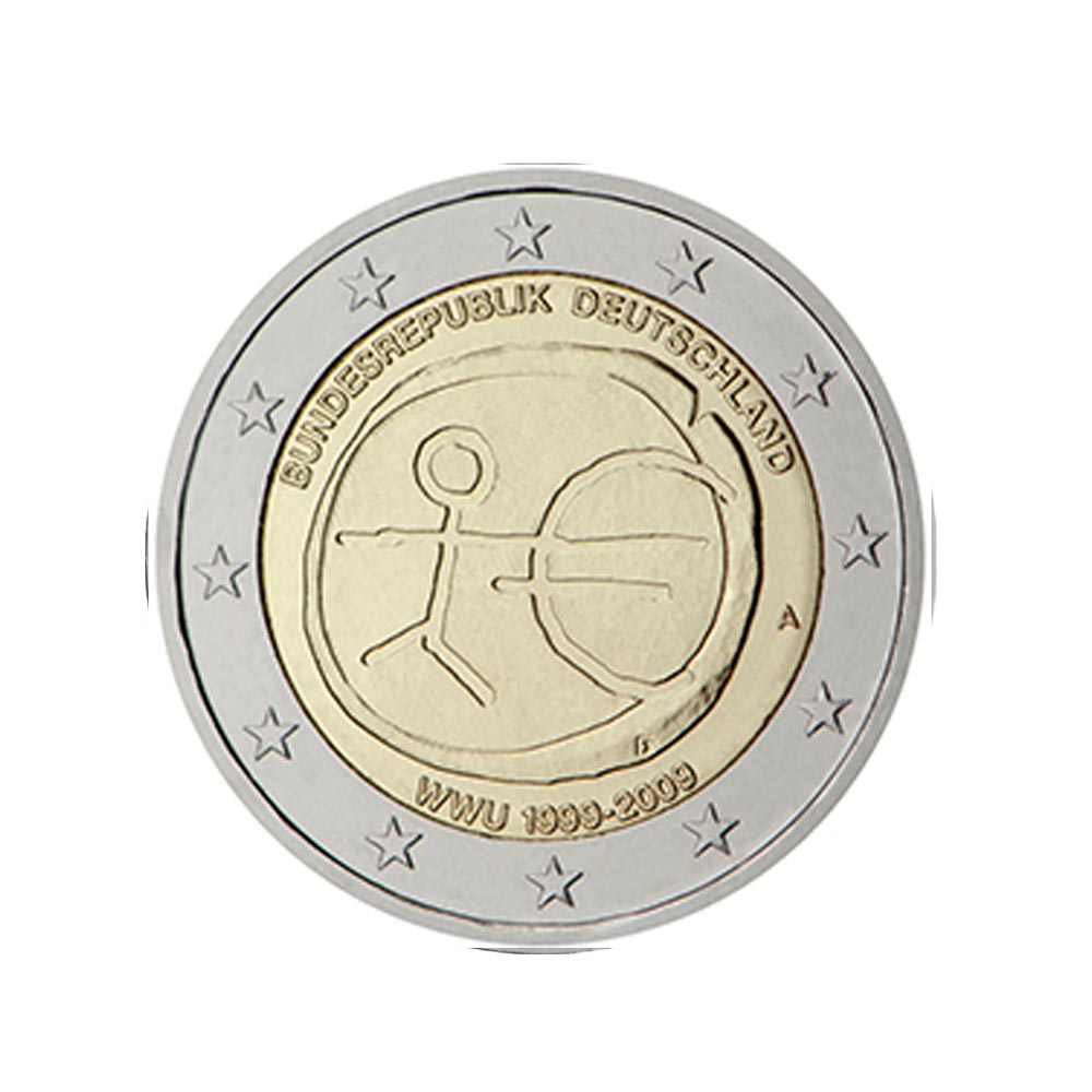Alemanha 2009 - 2 Euro comemorativo - 10 anos emu
