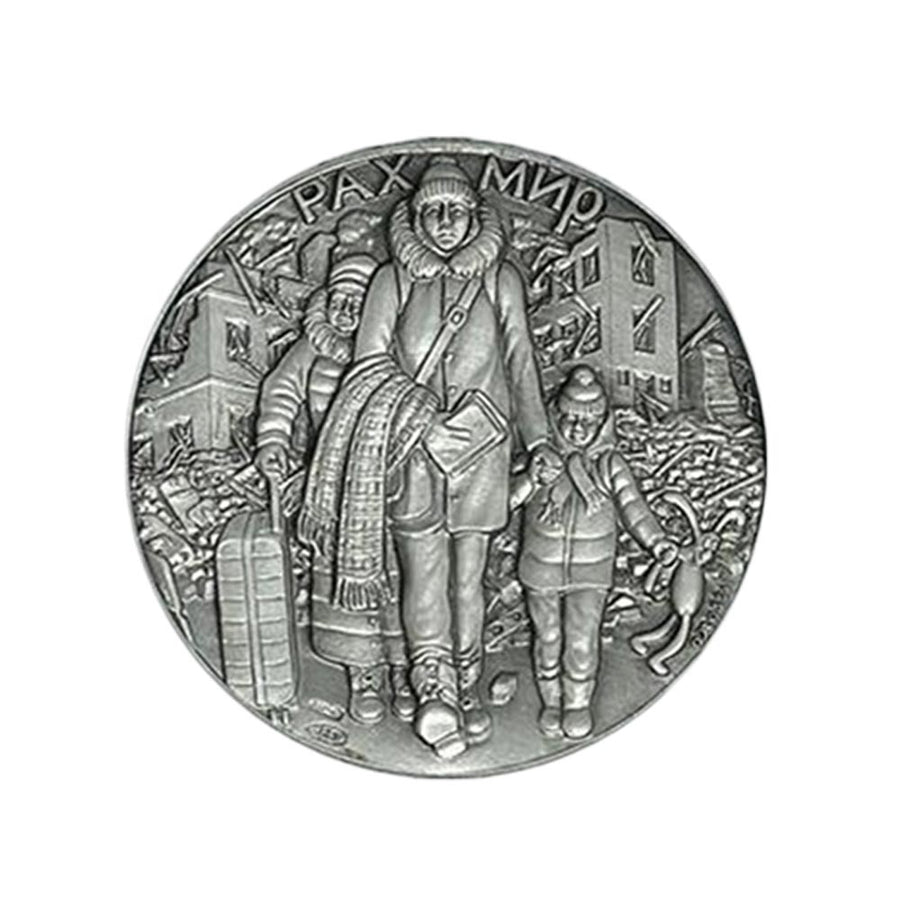 Vaticaanse medaille - "Vrede in Oekraïne en liefdadigheid" Geld - 2022