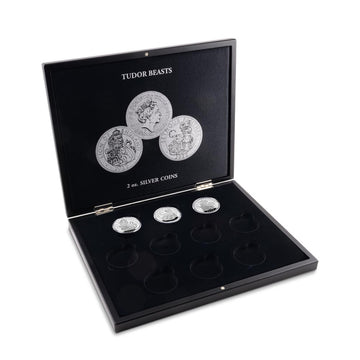 Caixas Volterra para 10 moedas de prata 2 oz "Tudor Beasts"