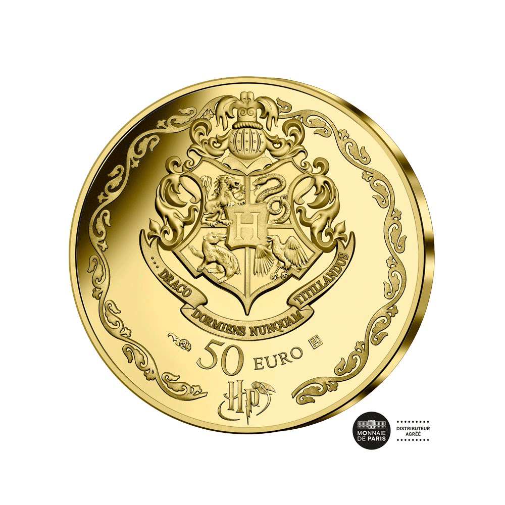 Harry Potter - Currency of € 50 Gold - 1/4 Oz - Hedwige - BE quality BE 2022
