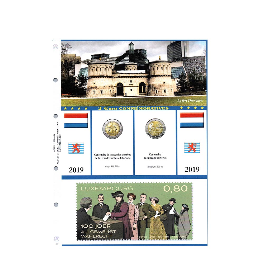 Album dei fogli 2007-2022 - 2 Euro Commemorative - Lussemburgo