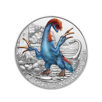 Österreich 2020 - 3 Euro Gedenk - Therizinosaurus - 6/12
