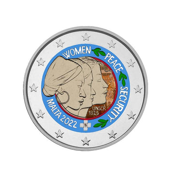 Malta 2022 - 2 Euro Commemorative - Nazioni Unite (UN) - Colorized