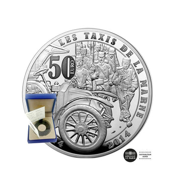 Les Hommes et les Femmes de la Grande Guerre - Monnaie de 50€ Argent - BE 2014