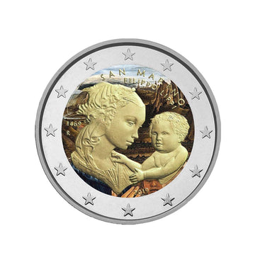 Saint -Marin 2019 - 2 Euro commemorative - 550th anniversary of the death of Filippo Lippi - Colorized