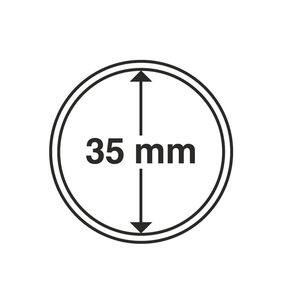 Capsules for currency parts inner diameter 35 mm.