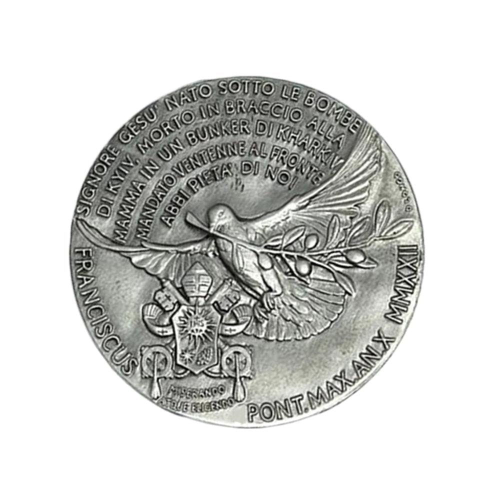 Médaille Vatican - "Paix en Ukraine et Charité" Argent - 2022
