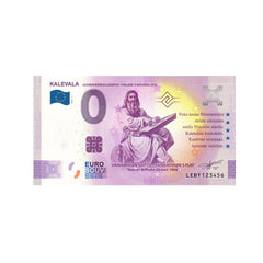 ⁣⁢Zero Euro Souvenir Note - Kalevala Robert Wilhelm Ekman 1866 - Finland - 2022⁤⁣