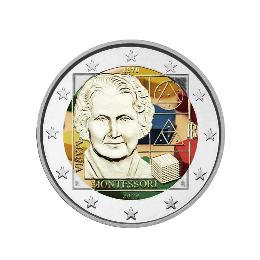 maria montessori 2 euro italie 2020