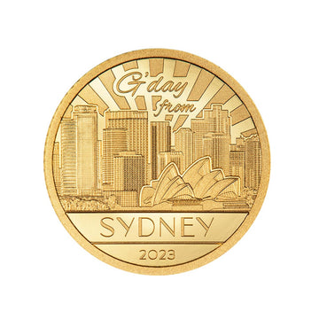 Big City Lights - Sydney Gold - 5 dollars currency - BE 2023