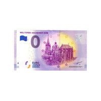 Billet souvenir de zéro euro - Welterbe Aachener Dom - Allemagne - 2019