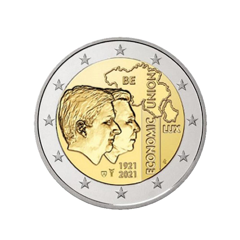 Belgio 2021 - 2 Euro Commemorative - Unione economica