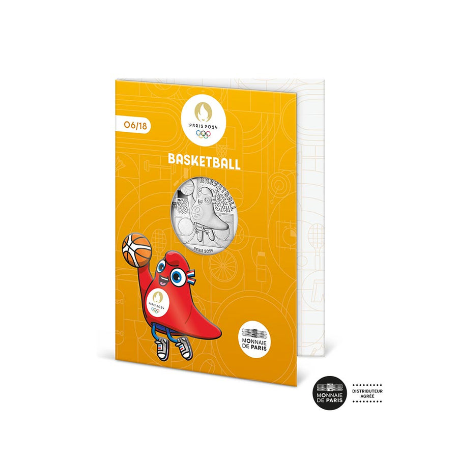 Jeux Olympiques de Paris 2024 - Le Basketball (6/9) - Monnaie de 10€ Argent - Vague 1