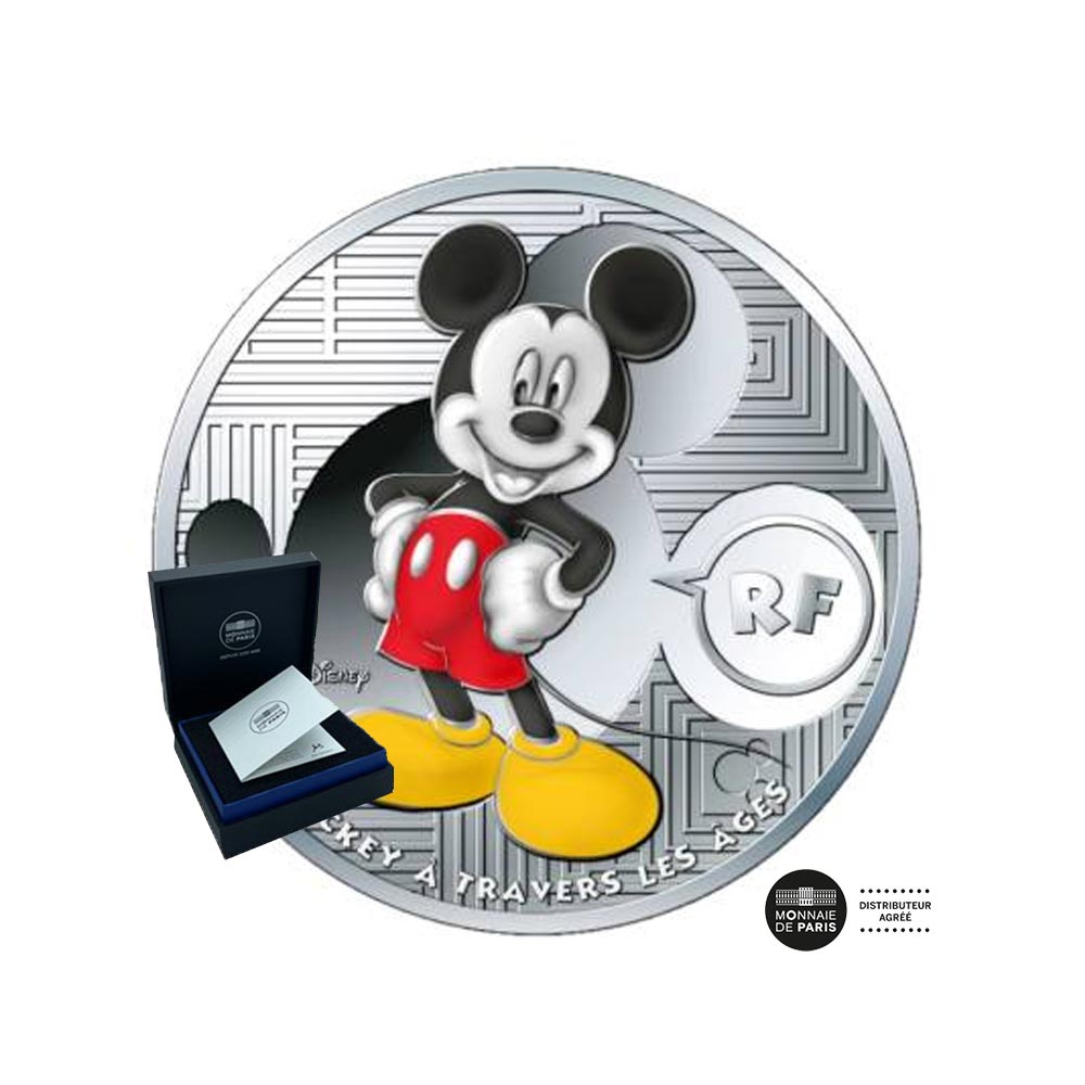 Mickey sobre as idades - dinheiro de € 10 dinheiro - seja 2016