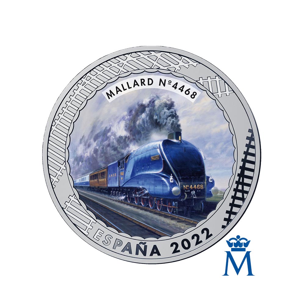 Spanien 2022 Box - History of Railways - Los von 20 Währungen von 1,5 Euro