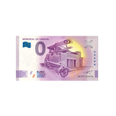 Billet souvenir de zéro euro - Mémorial de Verdun - France - 2022