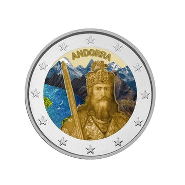 Andorra 2022 - 2 Euro commemorative - Legend of Charlemagne - Colorized #2