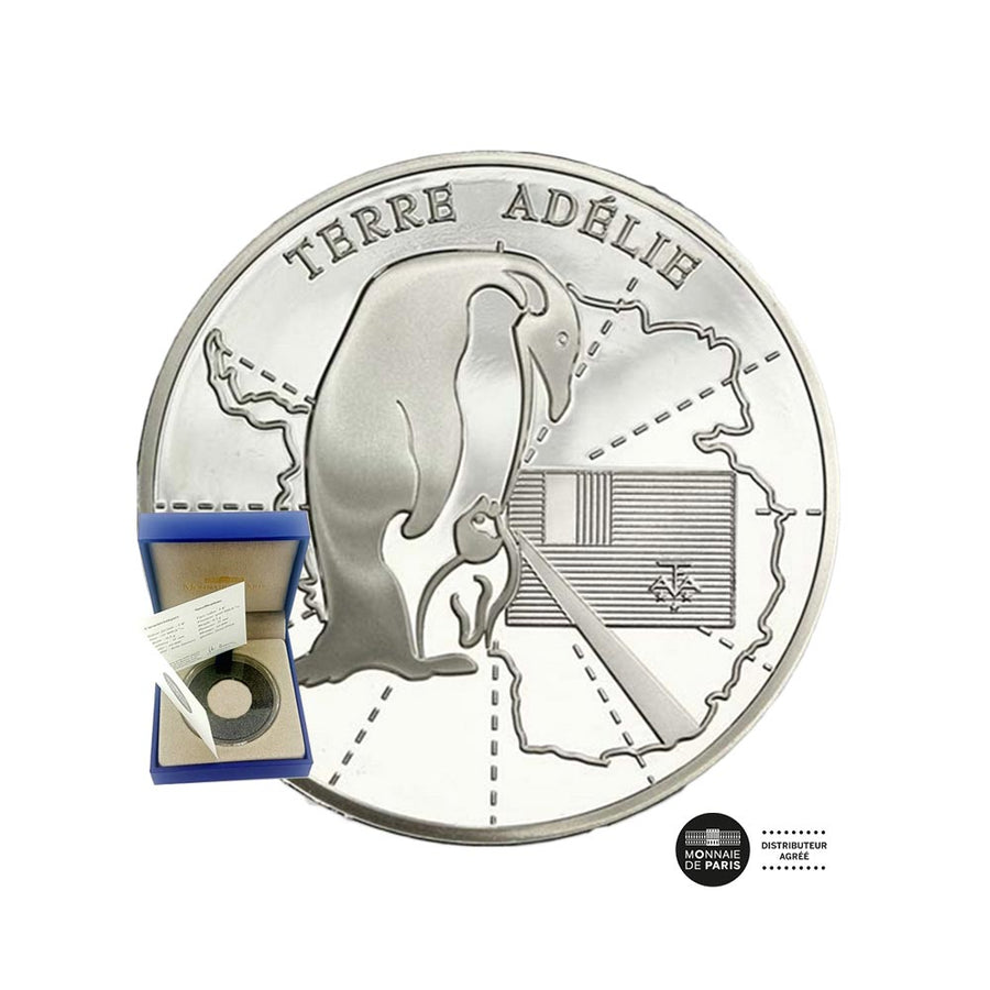 Terre Adélie  - Monnaie de 1,5€ Argent - BE 2008